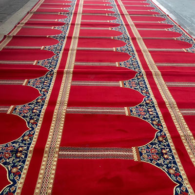 Мусульманская молитва из стены в стену ковер-ролл Tapis de Priere для мечети в прямоугольной форме