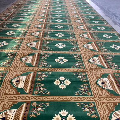 Мусульманская молитва из стены в стену ковер-ролл Tapis de Priere для мечети в прямоугольной форме