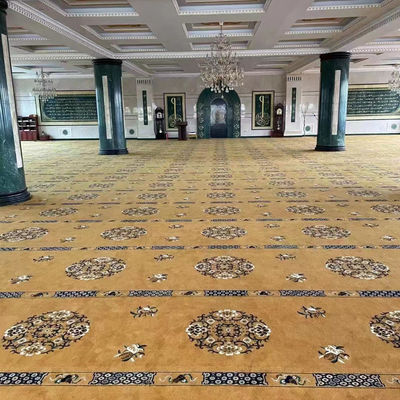 По заказам ковры для мечети Молитвенный банкетный зал Axminster 4*25 Roll Machine Woven Carpet
