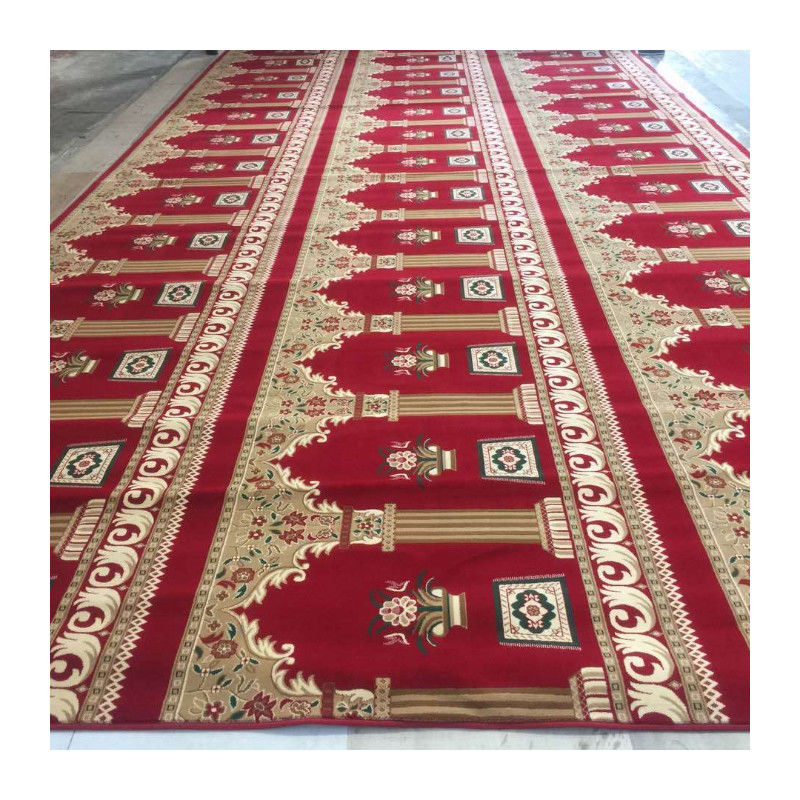 Мусульманская молитва из стены в стену ковер-ролл Tapis de Priere для мечети в прямоугольной форме